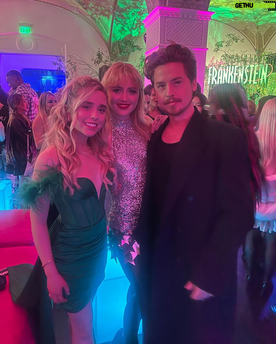 Jenna Davis Instagram - Our freaky fun movie @lisafrankensteinfilm will be out in theaters this FRIDAY Feb 9th!! 🧟💖 Very grateful to have been a small part of this Zom-Com alongside some of the most talented individuals!! @zeldawilliams , Diablo Cody, @focusfeatures thank you for allowing me to be your Lori & join this crazy fun film. @kathrynnewton & @colesprouse I look up to you both in so many ways. Your talent, passion, and drive for every project you are a part of is evident and inspiring. @lizasoberano I’m mad we didn’t get a photo together last night but thank you for being my cheer sister 🎀 @joeyharrisofficial @paolanandino @trinalafargue @henryeikenberry @bryce_romero29 @jailyn__rae what a joy it was to work alongside y’all. So much love for my @lisafrankensteinfilm family!! Grab your popcorn and go watch our freaky weird silly colorful film in theaters this FRIDAY 🎀🧟💕✨ #lisafrankenstien #lisafrankenstienfilm 💇♀️: @hairbybradleyleake ✨: @styledbylmc 👗: @Misscircle-newyork 👠: @stevemadden 👛: @katespadeny 💍: @shopbizouxx @drae.collection The Hollywood Athletic Club