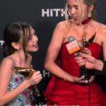 Jenna Davis Instagram - Jenna Davis & Violet McGraw celebrate their win for Best Horror Movie at The Astras Afterparty with HITKOR. Congratulations!✨ #hollywood #awards #horrormovie @jennadavis @violetmcgraw @jayflats @meetm3gan @hollywoodcreativealliance
