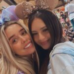 Jenna Davis Instagram - A series of events @ disney 🏰🧚‍♀️🩷 1) I got matching purple ears 💜 2) cream cheese pretzels >> 3) my beautiful besties 🥵 4) sweat sets over everything 5) we had to but the lighting was << 6) best shadow pic I ever took 7) j squared 😎 8) lily caught me taking a snap 💀 9) .5 photos are superior 10) little mermaid broke down 😢 Disneyland