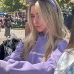 Jenna Davis Instagram - A series of events @ disney 🏰🧚‍♀️🩷 1) I got matching purple ears 💜 2) cream cheese pretzels >> 3) my beautiful besties 🥵 4) sweat sets over everything 5) we had to but the lighting was << 6) best shadow pic I ever took 7) j squared 😎 8) lily caught me taking a snap 💀 9) .5 photos are superior 10) little mermaid broke down 😢 Disneyland
