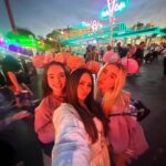 Jenna Davis Instagram - A series of events @ disney 🏰🧚‍♀️🩷 1) I got matching purple ears 💜 2) cream cheese pretzels >> 3) my beautiful besties 🥵 4) sweat sets over everything 5) we had to but the lighting was << 6) best shadow pic I ever took 7) j squared 😎 8) lily caught me taking a snap 💀 9) .5 photos are superior 10) little mermaid broke down 😢 Disneyland