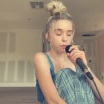 Jenna Davis Instagram - When words fail music speaks🎵💗 Which cover was your fav? ✨ - That Way 🪦 - Favorite Crime 🌧 - It Will Rain Melrose Avenue