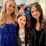 Jenna Davis Instagram - All the feathers 💙 I had such a blast with my @meetm3gan & @blumhouse family celebrating their new film @imaginaryfilm ✨ 💇‍♀️: @hairbybradleyleake ✨: @styledbylmc 👗: @shopakira 👛: @ahikozaofficial 👠: @charleskeithofficial