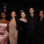 Jenna Davis Instagram - @green4ema’s last night 🌎 reunited with my @stayathomemovie cast & our director @asherlevin 🤍#emaawards #stayathome ✨: @styledbylmc 💇‍♀️: @hairbybradleyleake 👗: @marchesafashion 👠: @ninashoes 👛: @jeffreylevinson 💍: @aminajohanofficial @heymaeve @drae.collection Sunset Las Palmas Studios