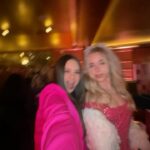 Jenna Davis Instagram - Get in loser we’re going to @meangirls prom night 💖 👗: @nadinemerabi 👛: @dune_london 👠: @camillagabrieli 🎀: @hairbybradleyleake ✨: @styledbylmc Pendry West Hollywood