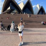 Jennette McCurdy Instagram - speaking at the sydney opera house was unforgettable !! years ago, i hit what i consider my “rock bottom” in australia, in the backseat of an uber, while looking at the sydney opera house from afar, down a tooth and a lot of hope, fresh off purging my tim tams. i was at a place where i didn’t really believe things could get better, but knew if there was any chance of that happening, of things changing, that i was gonna have to start by changing the only thing i had any control over: myself. to have gone back to australia now, years later, under completely different circumstances - for a career i am proud of and, more importantly, as a person i am proud of - and to connect with an audience in a real, meaningful way (IN THE FUCKING SYDNEY OPERA HOUSE ITSELF !! ) was a once-in-a-lifetime moment for me. thanks to the @sydneyoperahouse for having me out, to @rosiewaterland for conducting an incredibly nuanced and thoughtful conversation with grace and humor and everything in between, and of course to every one of you who came out to the event. you were an insightful, good-humored bunch and i’m so glad and grateful to have spent some time with you. afterward, i celebrated with a half-sleeve of tim tams, all of which remain unpurged. ps yes my trip aesthetic was “full tourist”.