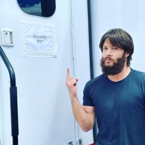 Jensen Ackles Instagram - Just another day at the “NEW” office.  Happy taco Tuesday, folks.
@theboystv #SoldierBoy