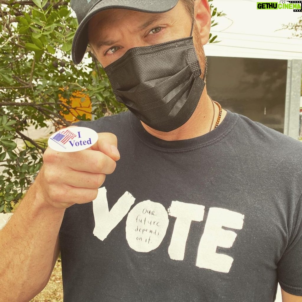 Jensen Ackles Instagram - Done and Done. Get out there folks and make your voice heard. Only you can do it. #vote