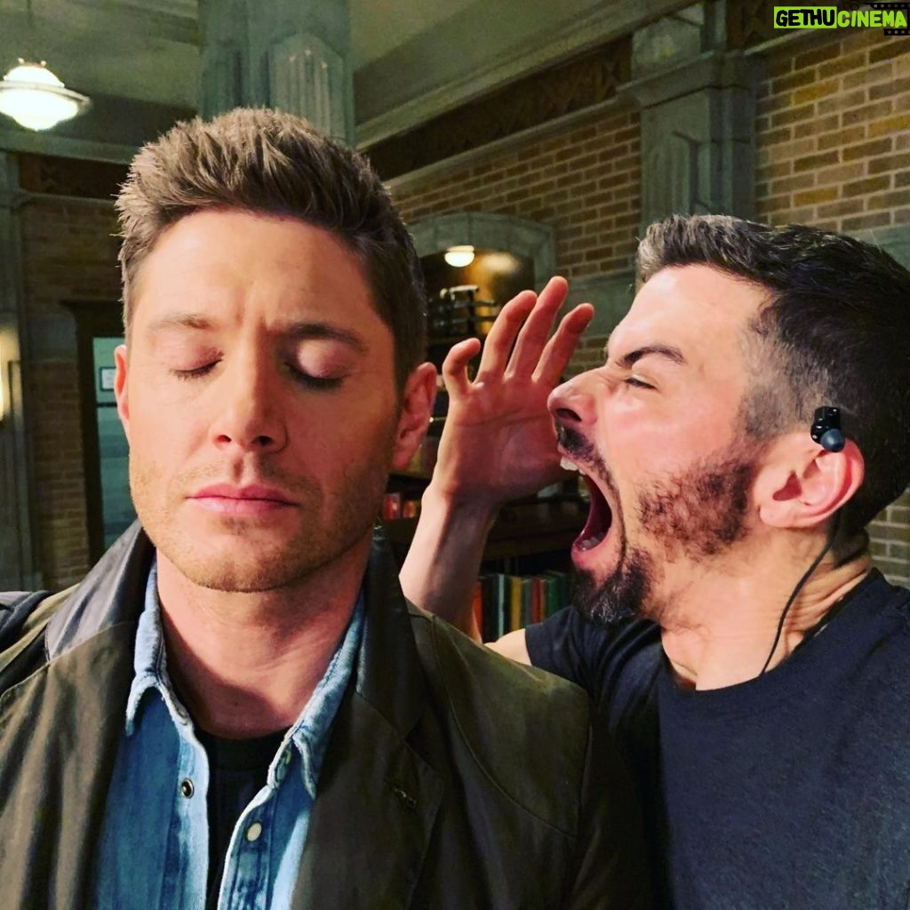 Jensen Ackles Instagram - See what everyone is yelling about...especially this guy. The final 7 episodes of #supernatural begin tonight. Join the whole cast and a variety of very special guests for a zoom watch party fiasco! And before that we will have a little “get out the vote” chat. Join us at 7:30pm PST TONIGHT: http://bit.ly/SPNVotes   It’ll fill up quick...so get on it! #SPNVotes #SPNFamily