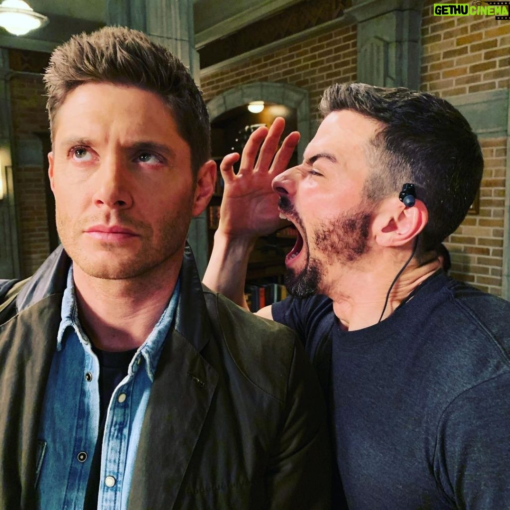 Jensen Ackles Instagram - See what everyone is yelling about...especially this guy. The final 7 episodes of #supernatural begin tonight. Join the whole cast and a variety of very special guests for a zoom watch party fiasco! And before that we will have a little “get out the vote” chat. Join us at 7:30pm PST TONIGHT: http://bit.ly/SPNVotes   It’ll fill up quick...so get on it! #SPNVotes #SPNFamily