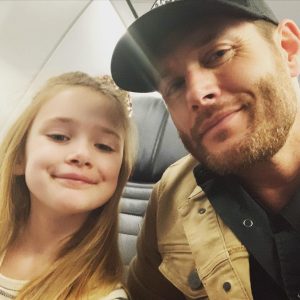 Jensen Ackles Instagram - 2020 is starting out just fine!  Me and my girl.  Happiest of New Years to you all....plus all those other motivational things that people are saying on SM...why not...that too.  Go get em! 😎🎉