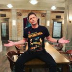 Jensen Ackles Instagram - Nuthin like sportin a shirt with your face on it...next to some other dude. 😆. To all the folks that grabbed one of these Tees from @hottopic ...you helped raise a ton of money for charity. Huge thanks. 🙏🏼. Love the #spnfamily