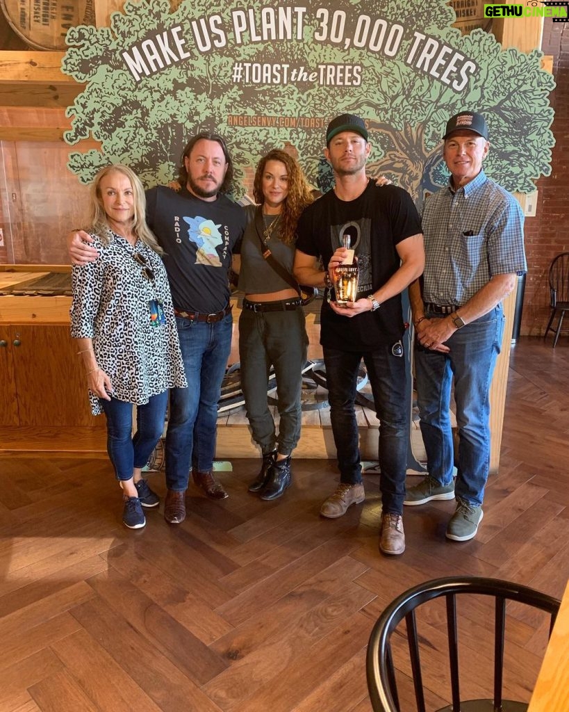 Jensen Ackles Instagram - Finally got to visit my favorite whiskey distillery in Kentucky today. @angelsenvy is helping to plant 30,000 trees this year. Grab an AE drink or a bottle of Angels Envy, take a pic and tag #toastthetrees. Seriously, these guys are cool...and they’re doing good things. Cheers! Angel's Envy