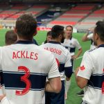 Jensen Ackles Instagram - Thanks to the @whitecapsfc for hosting us today. Had a blast playin and raisin money for all the charities. Good to hang with a bunch of @cw_supernatural alumni. Now I’m gonna have an ice bath! 🥴