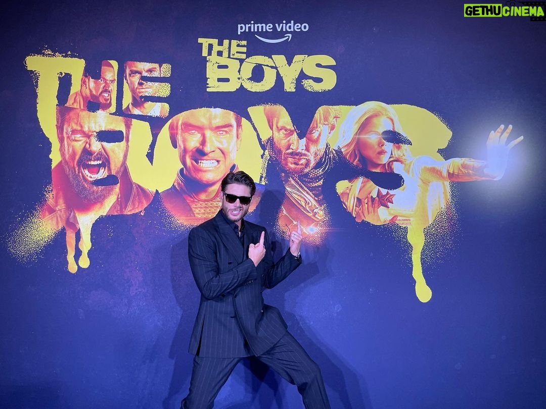 Jensen Ackles Instagram - Just another night in Paris. Watching body parts explode on a giant screen. No biggie. Are you guys ready for this?!?! @theboystv this Friday!!!