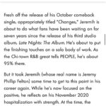 Jeremih Instagram - Thank you @people 💙 make sure y’all click the link in mih bio to read the full thing.