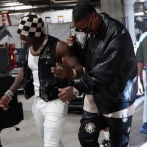 Jeremih Instagram - How y’all feel about dis Collab?
@dababy 👶🏾💯

We gon get money 💰 regardless!!! 

#DaRecapisNoCap
