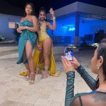 Jess Hilarious Instagram – Freaking Cheers ❤️ Aruba
My girls turned up with me.

Gown made by @kustomkreationsbyak Aruba Oranjestad