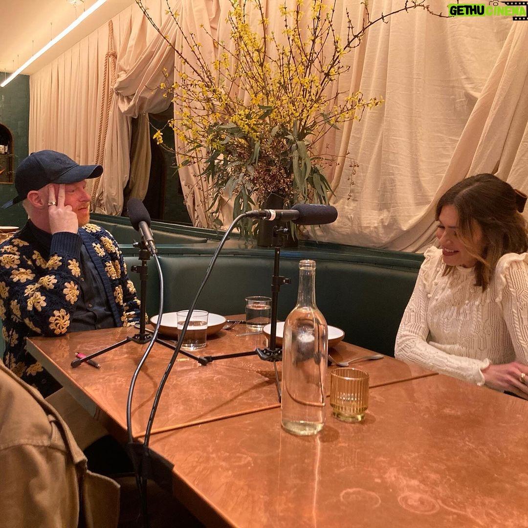Jesse Tyler Ferguson Instagram - This week on Dinner’s On Me, “Dr. Death” and “This is Us” star Mandy Moore joins the show. Over tie-dye trout and melt-in-your-mouth potatoes, we discuss how “A Walk to Remember” is still garnering her new fans, what it was like to be “discovered” by a FedEx delivery guy, and how she resurrected her singing career after a difficult marriage. This episode was recorded at Bar Chelou in Pasadena, CA. Episode link is in the bio—don't wait, give it a listen! ❤️