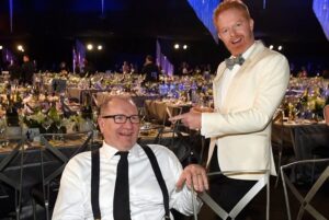 Jesse Tyler Ferguson Instagram - Season 2 is here! Dinner’s On Me is back and we’re kicking things off with someone very dear to my heart… Ed O’Neill. We spent 11 amazing seasons together on “Modern Family.” When I started the podcast, he was immediately on the top of my list. He has such amazing stories that you’re not going to believe. Six months after moving to NYC, he was hanging out with Tennessee Williams and Lucille Ball – can you believe? This guys life is one for the books, and so is he! I just adore him! 
 
Episode link is in the bio—don't wait, give it a listen! ❤️
