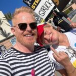 Jesse Tyler Ferguson Instagram - Another day on the picket line with @marthaplimpton. #sagaftrastrong UPDATE! We did it! Thanks so much to the @sagaftra negotiating committee for all their hard work. We all appreciate it immensely. ❤️ Fox Studios