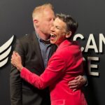Jesse Tyler Ferguson Instagram - I was so honored to attend the @thewing gala last night celebrating Broadway's unsung heroes. @daniebb3 & I both nominated the genius @katewilsonvoice. Anyone who knows Kate knows how much she deserves to be showered with love. It was wonderful to see so many wonderful Voice Teachers, Stage Managers, Costume Makers, Vocal Coaches (the list goes on and on) celebrated last night. I ❤️ you Kate! Cipriani 42nd Street