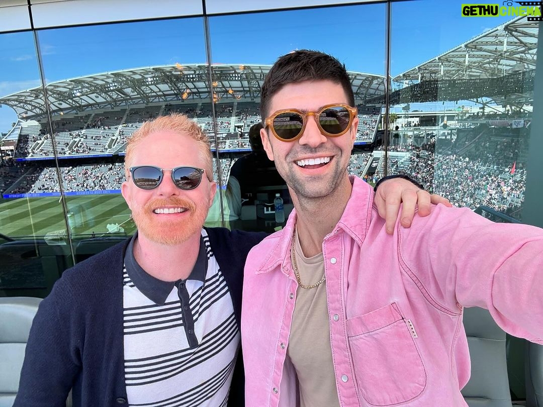 Jesse Tyler Ferguson Instagram - First game day! @weareangelcity LAFC Banc of California Stadium