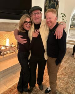 Jesse Tyler Ferguson Instagram - Nearly perfect @modernfamily reunion. We even had our two dads Chris Lloyd & Steve Levitan there!