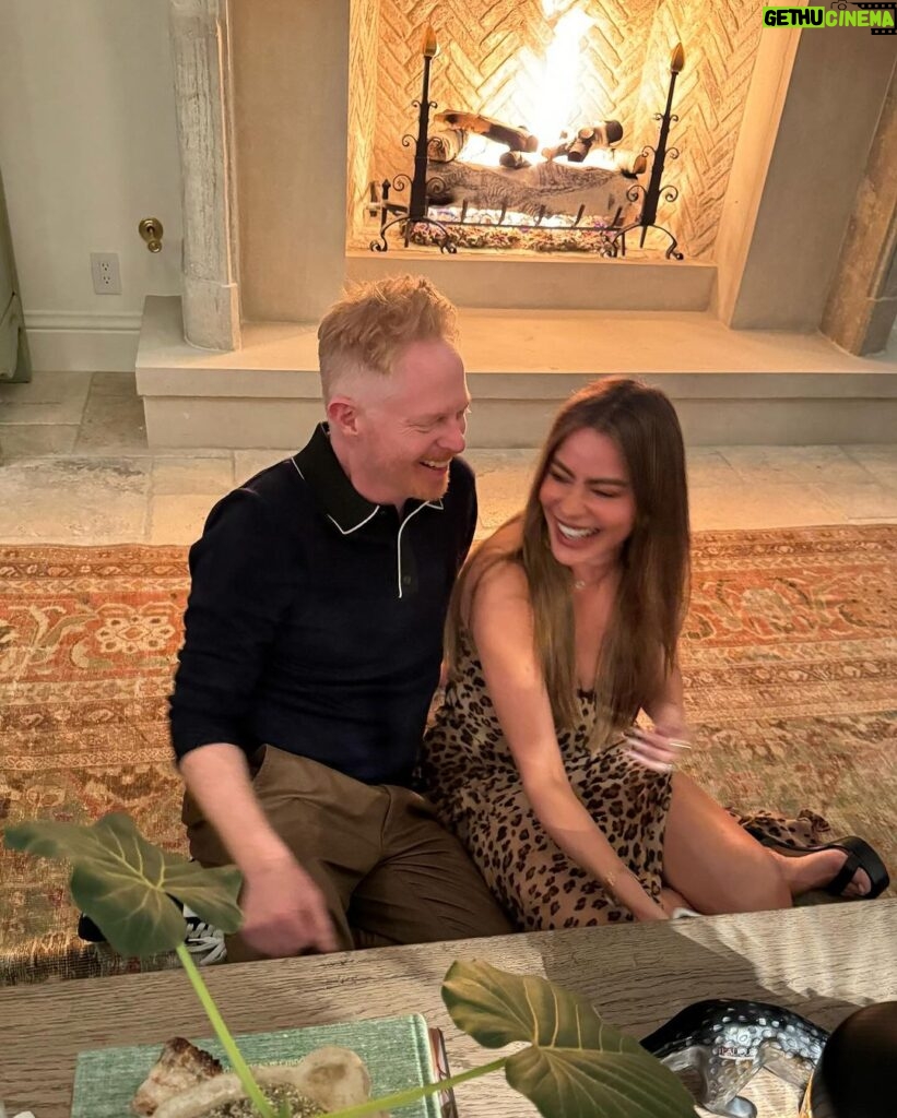 Jesse Tyler Ferguson Instagram - Nearly perfect @modernfamily reunion. We even had our two dads Chris Lloyd & Steve Levitan there!