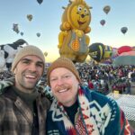 Jesse Tyler Ferguson Instagram - returned back home to the 505 to show the kiddos Beckett and Sullivan the magic of balloon fiesta & where their papa grew up 🎈🌶️ thanks for the magic @bishopslodgeauberge, @balloonfiesta & @m_marketingguru Bishop's Lodge, Auberge Resorts Collection