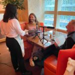 Jesse Tyler Ferguson Instagram - Well, say hello to @jvn, my lovely guest on this week’s Dinner’s on Me episode! 👋🍽️🎧🫶 On this episode, Jonathan Van Ness and I enjoy delicious martinis and oysters at @badromannyc in New York City. Jonathan tells me what it’s like to live in Texas as a queer person, how they came out as HIV positive, and of course figure skating. New ep is in the bio—hurry and give it a listen ❤️ (This episode was recorded on September 11, 2023.) Bad Roman