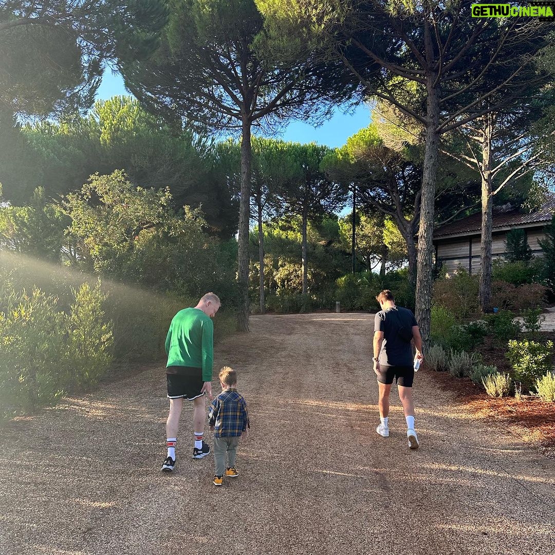 Jesse Tyler Ferguson Instagram - cheesy toddler eating cheesy pasta around the 🌎 Lisbon, Portugal