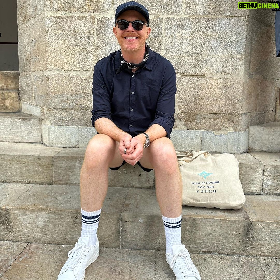 Jesse Tyler Ferguson Instagram - cheesy toddler eating cheesy pasta around the 🌎 Lisbon, Portugal