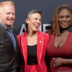 Jesse Tyler Ferguson Instagram - I was so honored to attend the @thewing gala last night celebrating Broadway's unsung heroes. @daniebb3 & I both nominated the genius @katewilsonvoice. Anyone who knows Kate knows how much she deserves to be showered with love. It was wonderful to see so many wonderful Voice Teachers, Stage Managers, Costume Makers, Vocal Coaches (the list goes on and on) celebrated last night. I ❤️ you Kate! Cipriani 42nd Street