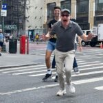 Jesse Tyler Ferguson Instagram - 48 hours in NYC! Recording more episodes of Dinners On Me. Seeing two of my favorite Broadway shows: @shuckedmusical & @herelieslovebway. Celebrating @justinmikita's 38th birthday! I ❤️ 🗽
