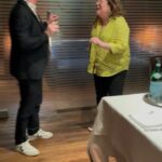 Jesse Tyler Ferguson Instagram - Weeeeelllll, shit. My @cocainebear partner in crime! 🫶🐻 The incomparable @margomartindale drops by to dine with me for this week’s episode of my pod, Dinner’s on Me. 🍽️🎧 Isn’t she just the best? There’s no one who makes me laugh harder. I adore her SO MUCH… in case it wasn’t already obvious. Over shrimp scampi and fancy fusilli at @mareanyc in Manhattan, Margo tells me about odd jobs in her early acting days—such as working as a private eye—plus we get into what it was like working together on Cocaine Bear. We had a blast, y’all. You know the deal: head to my bio for this week’s episode. (This episode was recorded on June 13, 2023.) Swipe all the way through for a peak at us recreating our high school performances in Bye Bye Birdie 😆❤️🫣 Marea