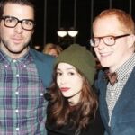 Jesse Tyler Ferguson Instagram - Surprise, surprise! This week’s podcast episode of Dinner’s on Me is with none other than long-time friend (and former roommate!) @zacharyquinto. We have been friends for a VERY long time, and the internet went through a very convincing (though untrue) campaign of us dating. 🎧🍽️❤️ Over Greek chop salad and crispy artichokes at @americanbarnyc, we reminisce on hitting the bars in Silver Lake as single men. Zachary also recalls his experience coming out publicly, and his special relationship with Star Trek’s original Spock, Leonard Nimoy. In our snug little booth, we chatted it all, so get excited for this one! Link in my bio. I’ve included some vintage photos of us since we go way back! Hope you enjoy. X (This episode was recorded on June 12, 2023). American Bar - New York