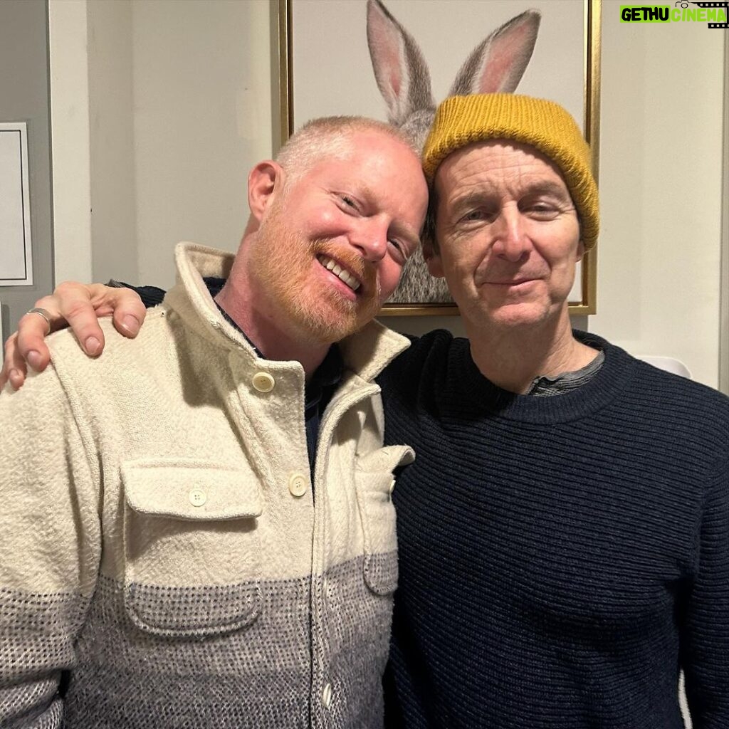 Jesse Tyler Ferguson Instagram - Absolutely LOVED Here We Are at @theshedny. What a privilege to see this brilliant cast directed by @joe_mantello bring Sondheim's last work to the stage. And I finally got to embrace the brilliant @ohdenis who's is genius footsteps I got to follow in the revival of Take Me Out. The Shed