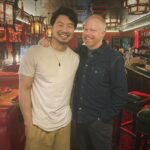 Jesse Tyler Ferguson Instagram - This week on Dinner’s On Me, “Barbie” and “Shang-Chi and the Legend of the Ten Rings” star Simu Liu joins the show. Over soup dumplings and BBQ pork, Simu tells me why he initially kept acting as a secret from his parents, how “Good Will Hunting” played a role in nabbing his part as Marvel superhero Shang Chi, and how he feels about Asian American representation in Hollywood. This episode was recorded at The Formosa Cafe in West Hollywood, CA. Episode link is in the bio—don't wait, give it a listen! ❤️