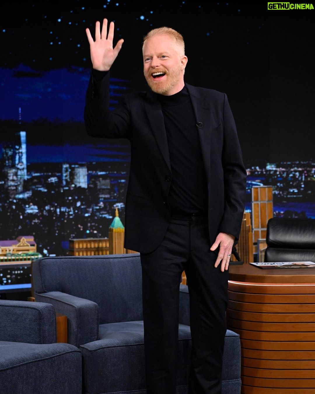 Jesse Tyler Ferguson Instagram - @jessetyler stops by Studio 6B to talk his podcast Dinner’s on Me! #FallonTonight The Tonight Show Starring Jimmy Fallon