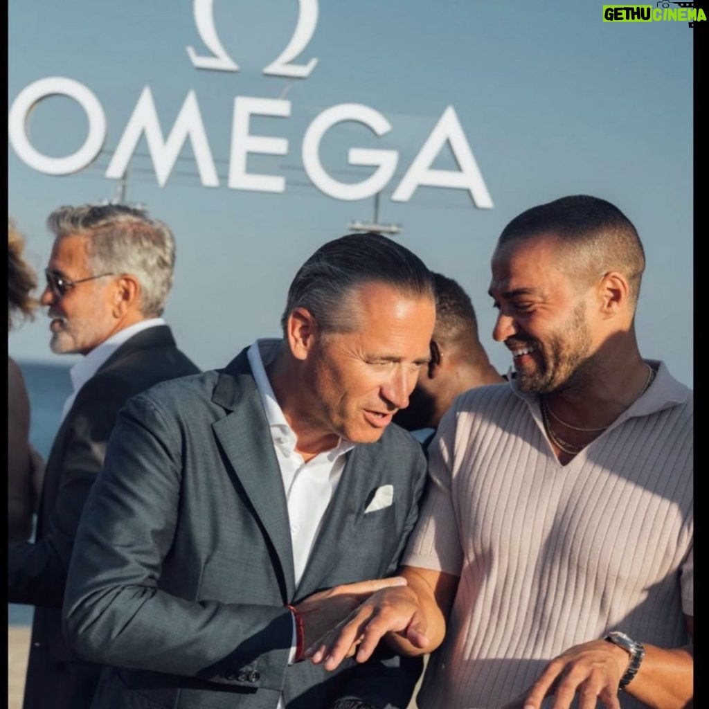 Jesse Williams Instagram - 🙏🏽 A major thank you for @Omega’s healthy welcome into their family and big time congrats on the 75th anniversary. #Seamaster #Omega Mykonos island, Greece