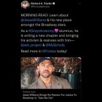 Jesse Williams Instagram – Thank you @forbes @richardafowler  @advancementproject @my.scholly @cjgray91 @takemeoutbway 

Here’s a link you can’t click but roughly commit to memory then google https://www.forbes.com/sites/richardfowler/2023/01/09/jesse-williams-brings-his-passion-for-justice-to-broadway-in-take-me-out/?sh=2d78e2281ac2