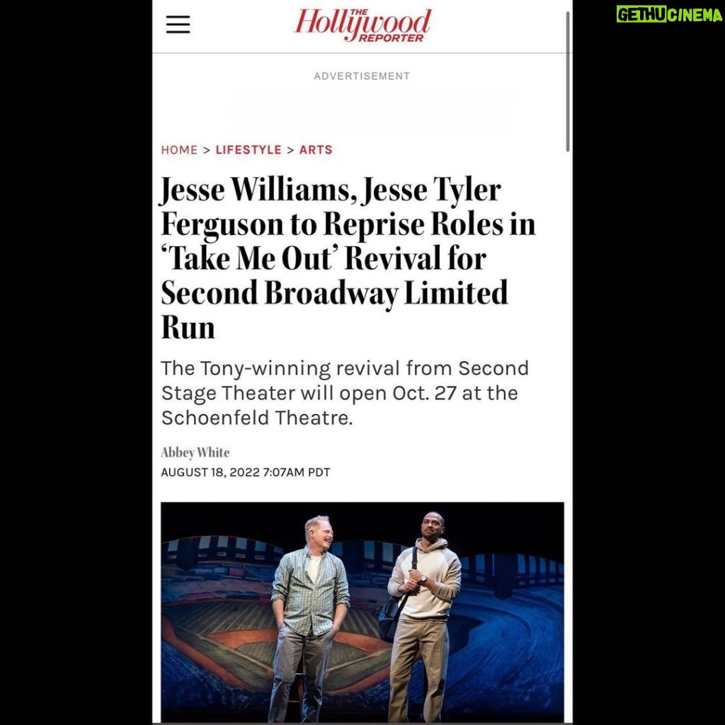 Jesse Williams Instagram - 🙌🏽 WE BACK BABY! BY POPULAR DEMAND! 🎭 What a fuckin’ honor. Performances Begin Thursday, October 27 At Broadway’s Schoenfeld Theatre AMEX Presale Friday, August 19 at 10AM Audience Rewards Presale Wednesday, August 24 at 10AM General On Sale Friday, August 26 at 10AM To learn more, visit Takemeoutbway.com Broadway Theatre District, NYC