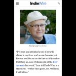 Jesse Williams Instagram - Norman Lear, a gentle man of action who carved trails in culture and consciousness early and often. A soul i came to know, debate and learn from at a turning point in both our lives. Forever grateful for his personal and professional generosity uphill; his use of privilege; his observant leadership in a society molded by the arts. 🕊️ Thank you for the leaps forward.