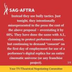 Jessica Chastain Instagram - “It is with profound disappointment that we report the industry CEOs have walked away from the bargaining table after refusing to counter our latest offer. We have negotiated with them in good faith, despite the fact that last week they presented an offer that was, shockingly, worth less than they proposed before the strike began. Our resolve is unwavering. Join us on picket lines and at solidarity events around the country and let your voices be heard. One day longer. One day stronger. As long as it takes.” - Your TV/Theatrical Negotiating Committee