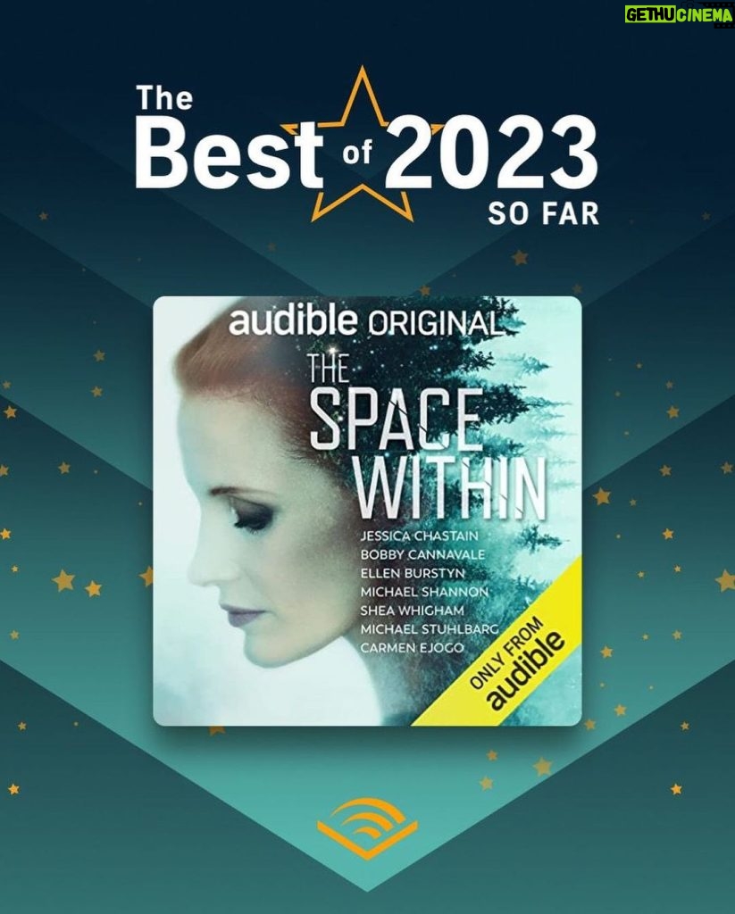 Jessica Chastain Instagram - #TheSpaceWithin made its way to @audible’s Best of the Year (So Far) list, thanks to you 😘 📸 from our premiere at @tribeca film festival