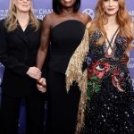 Jessica Chastain Instagram - So happy to spend my day off celebrating the icon @violadavis ✨ congrats on your Chaplin Award! I’m so proud to be part of your night where you were acknowledged for the impact you’ve had on this industry. Love you ♥️