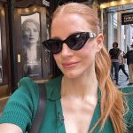 Jessica Chastain Instagram - A selfie w myself-ie 🤳 press day for @adollshousebway