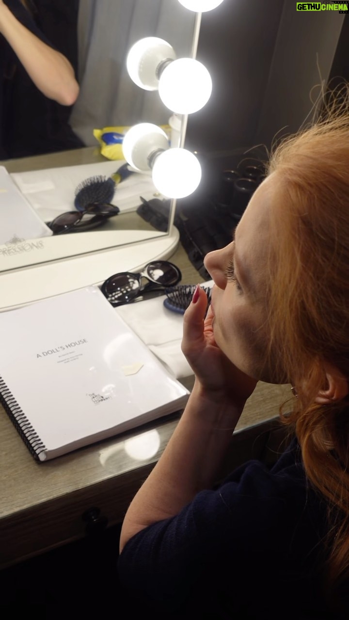 Jessica Chastain Instagram - At last, opening night of @adollshousebway