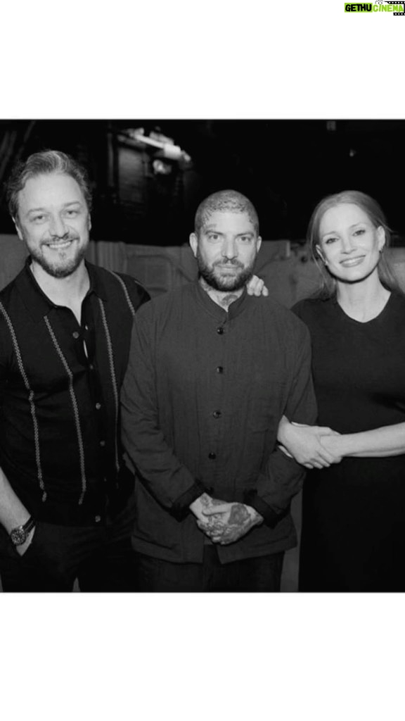 Jessica Chastain Instagram - @jamesmcavoyrealdeal stopped by @adollshousebway to celebrate 10 years of @jamielloydco. We love you @jamielloyd!